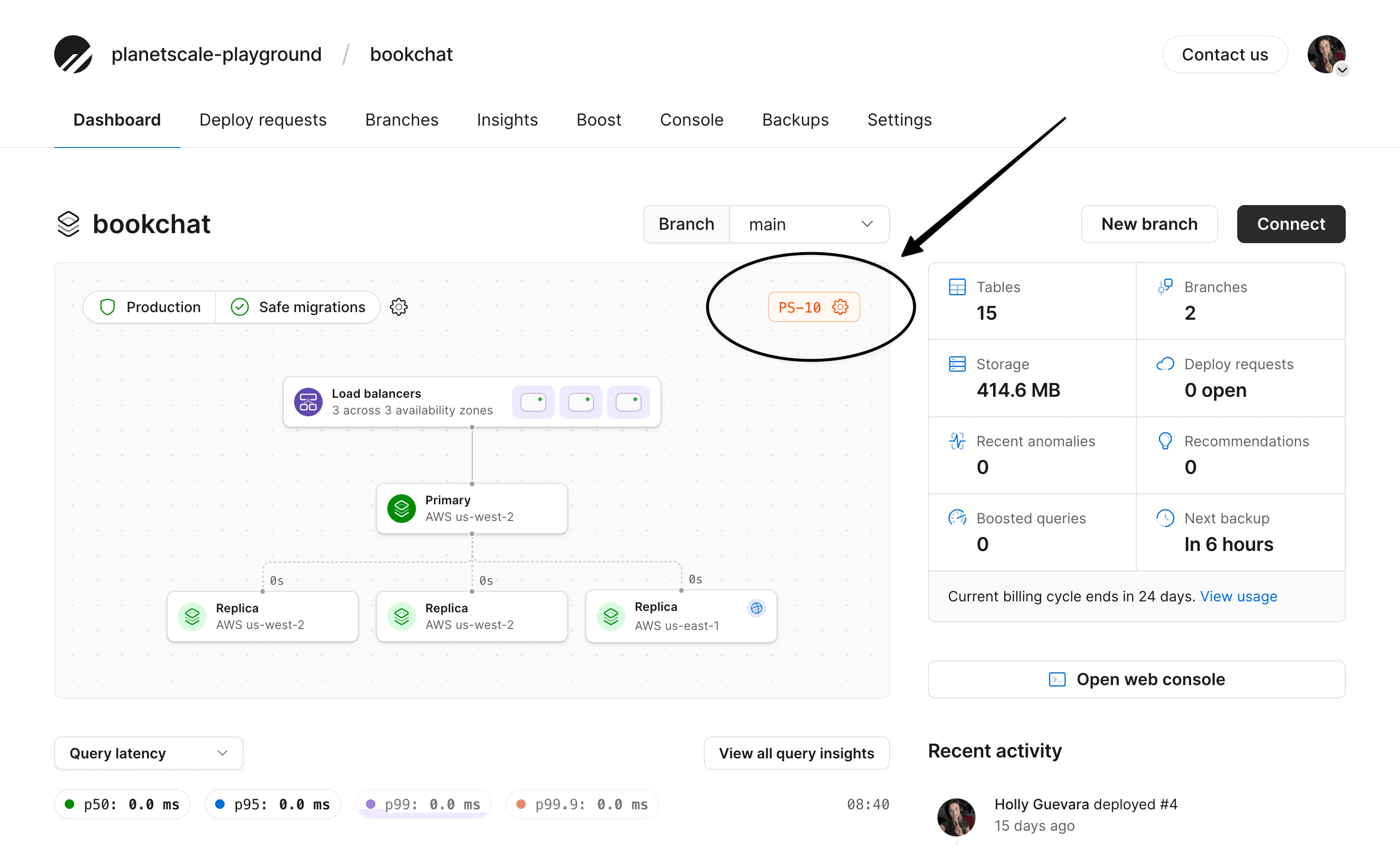 Select a cluster size