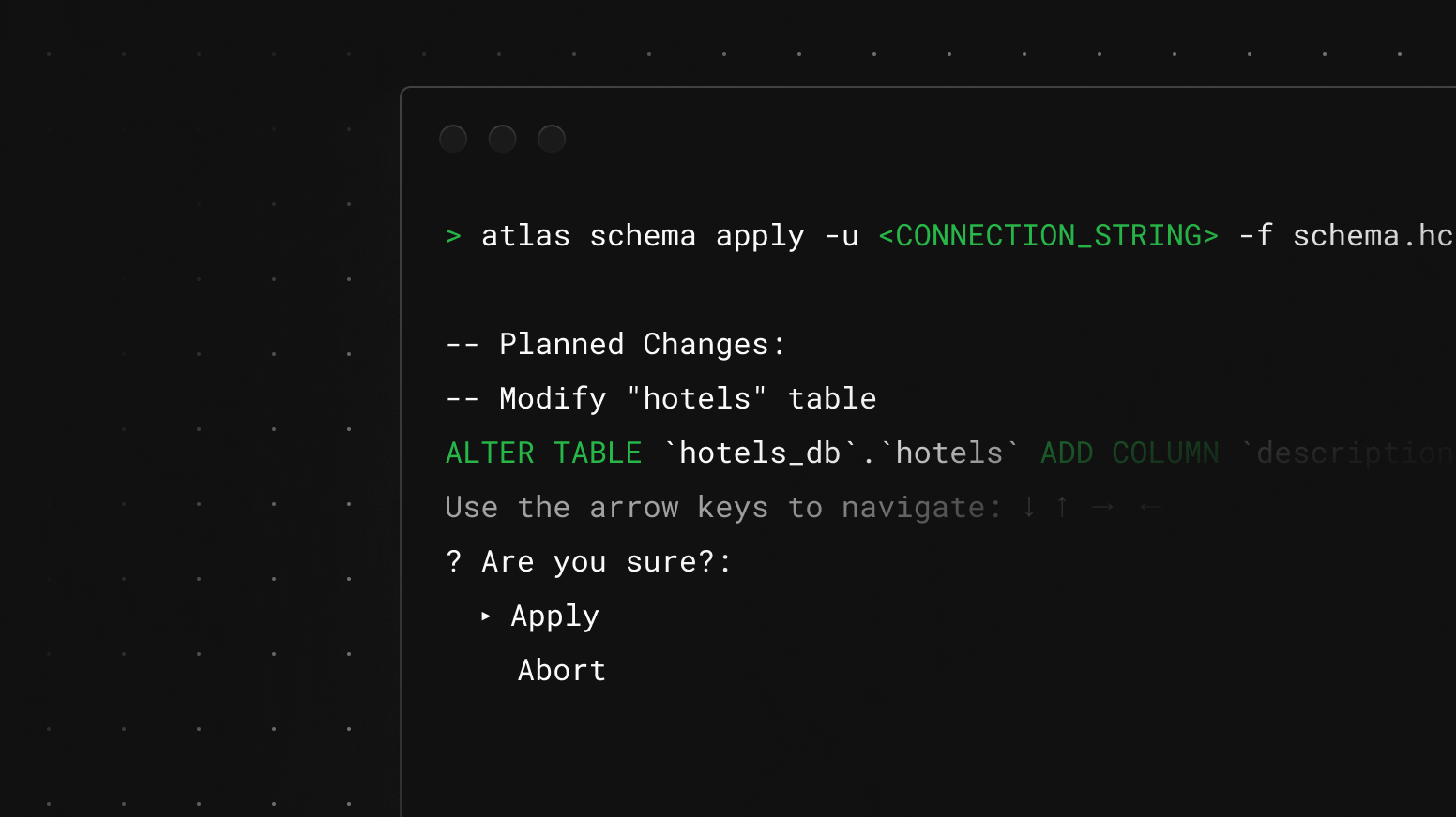 Declarative MySQL schemas with Atlas CLI