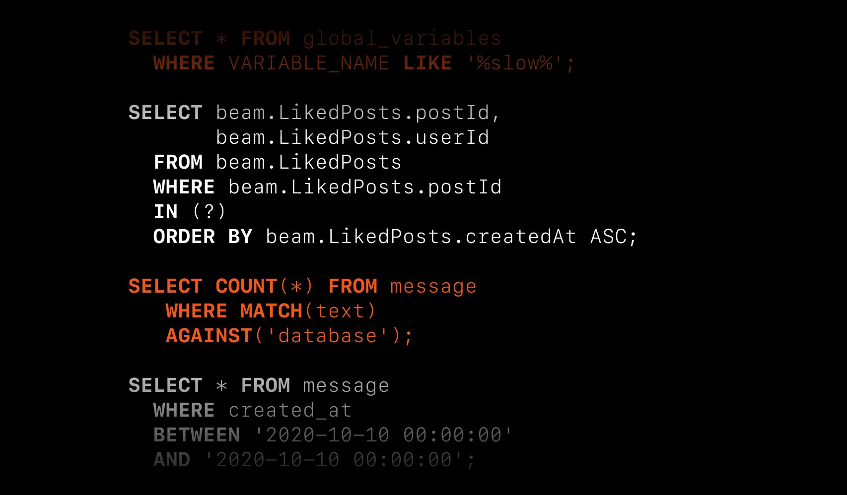 Identifying and profiling problematic MySQL queries