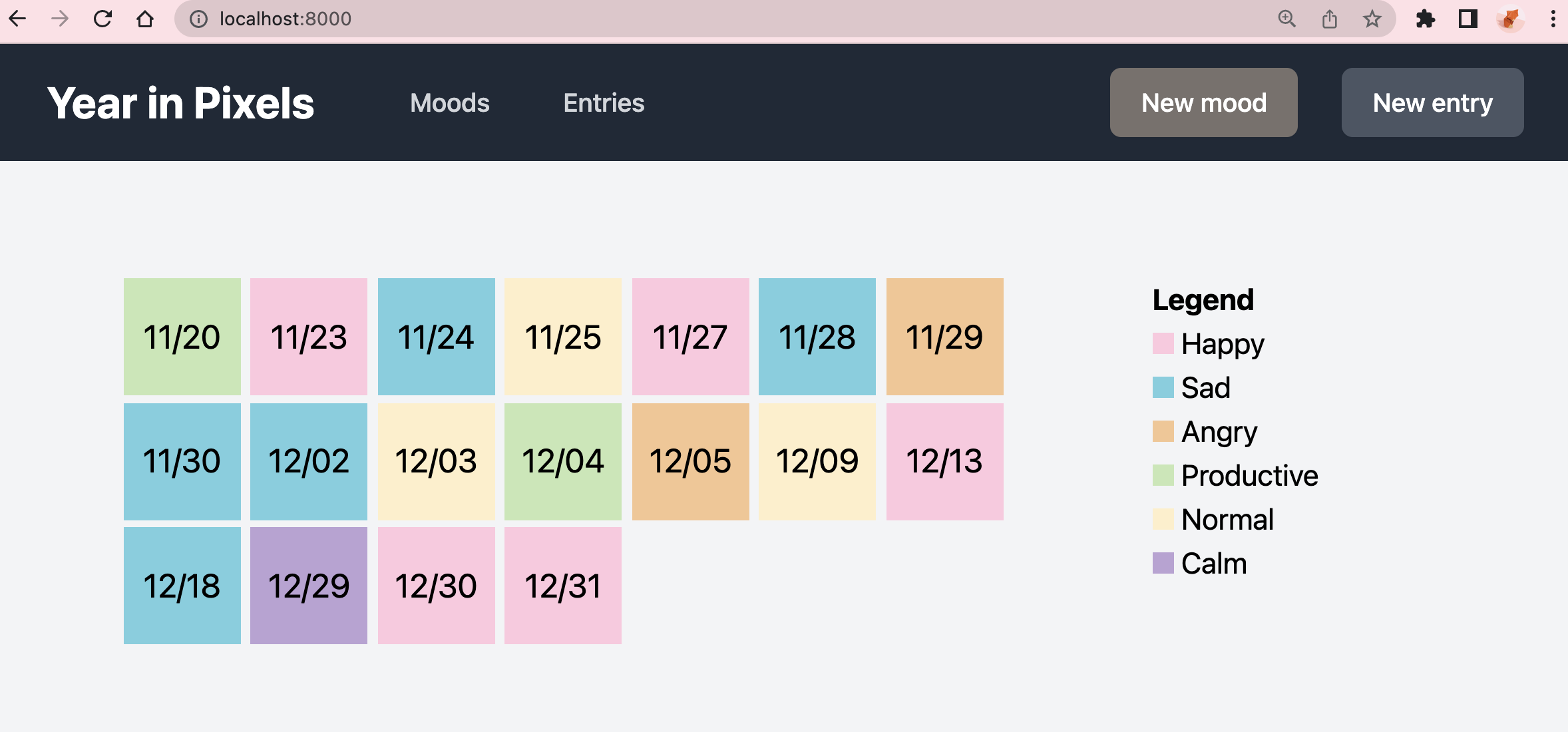 Laravel 9 MySQL PlanetScale application homepage