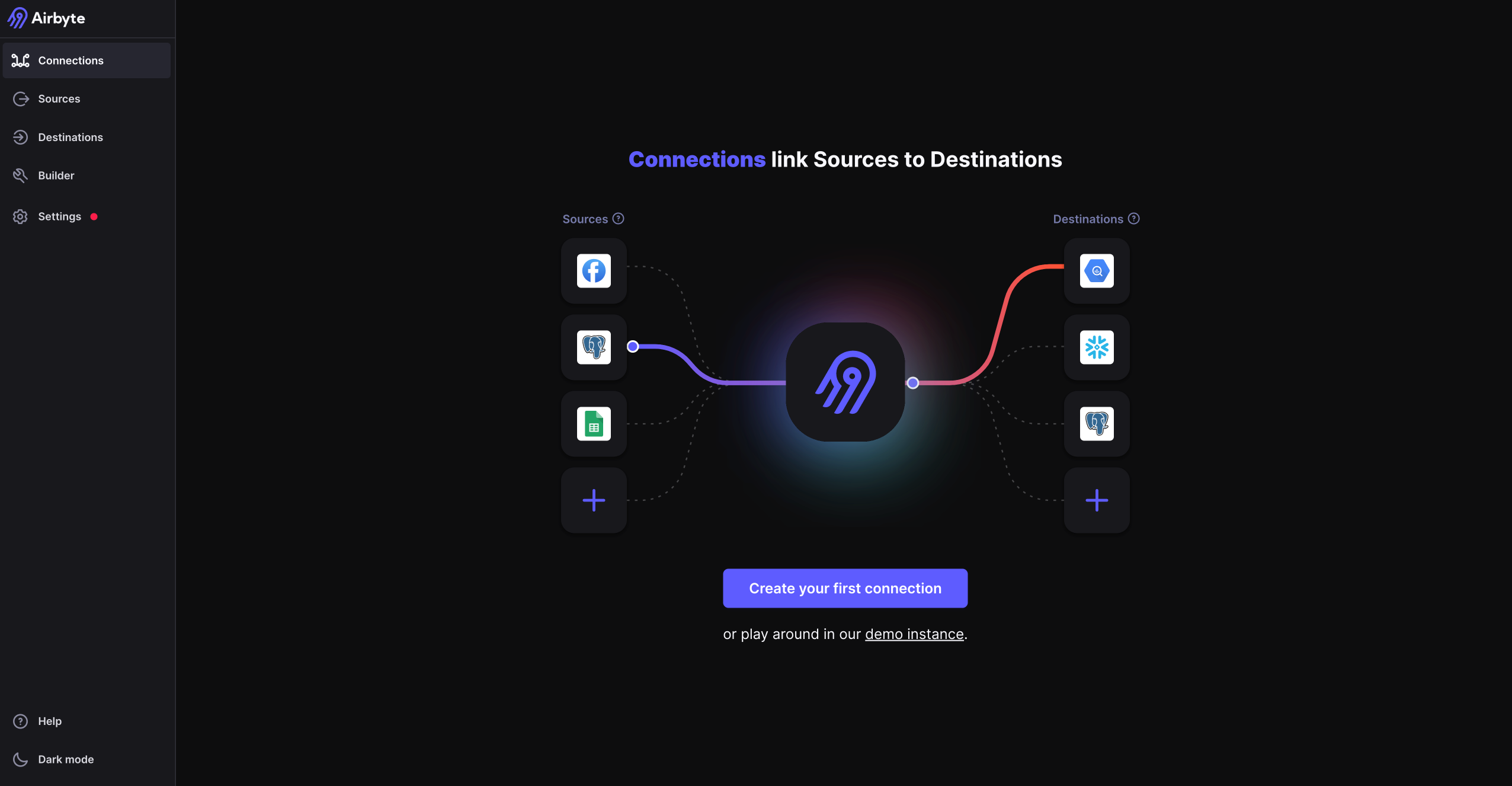 Airbyte - New connection